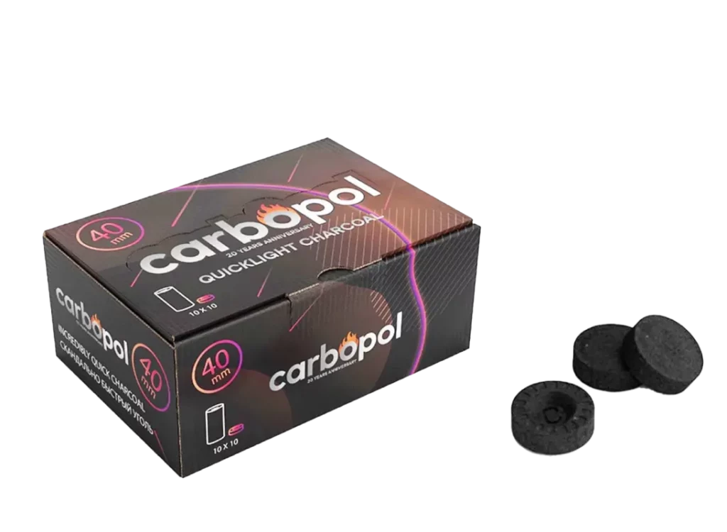 carbopol Selbstzünderkohle 40mm im 100er Pack